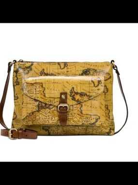 NWT Patricia Nash Kirby medium east west leather crossbody bag